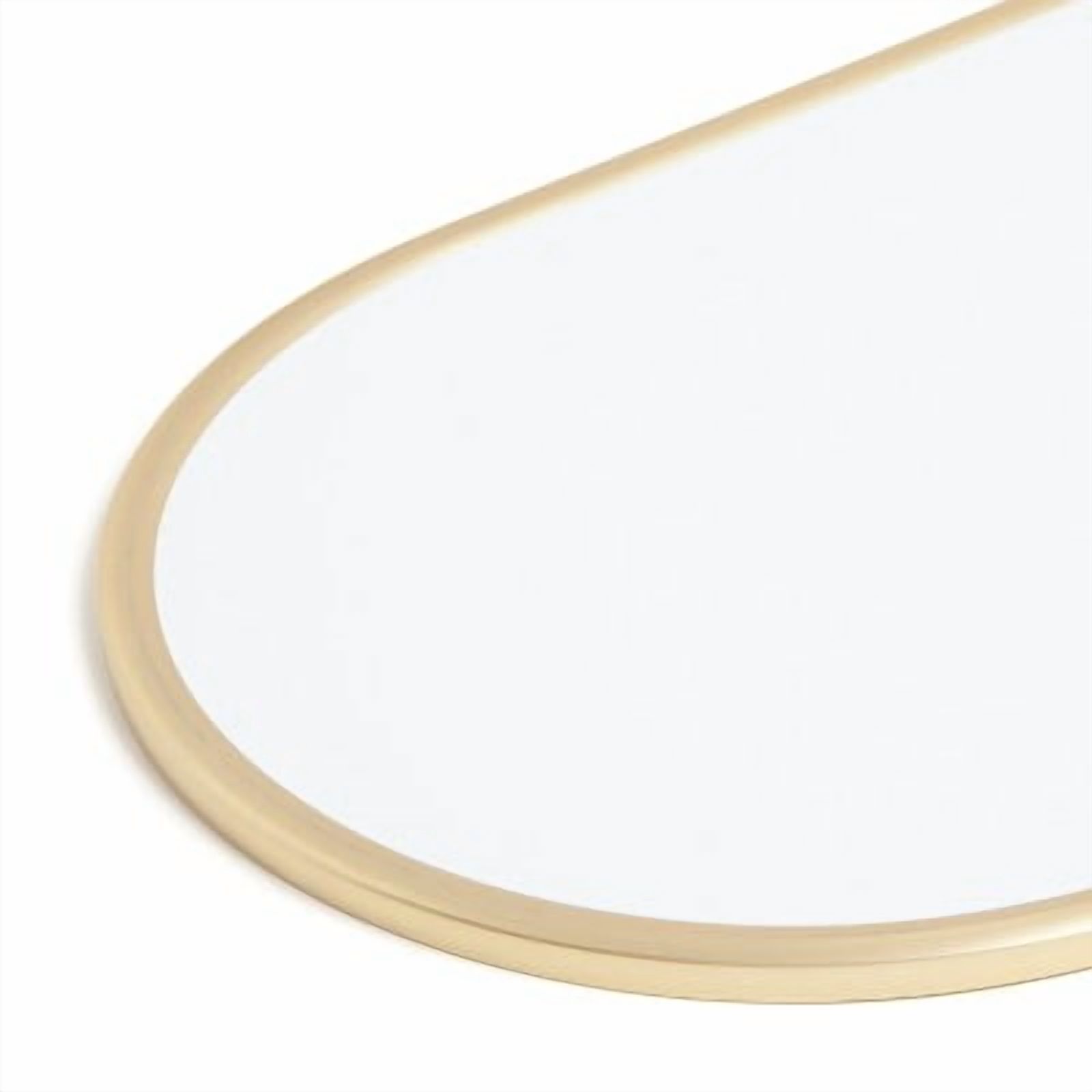 8"x16" Metal Frame Oval Dry Erase Board Gold