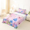 thumbnail image 5 of Manfei Lovely Letter A Twin Sheets,Sweet Flower Bedding,Multicolored,3-Piece, 5 of 6