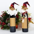 THENEWS Santa Snowman Wine Bottle Set Christmas Tree Top Heart Set