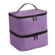 thumbnail image 5 of Estuche organizador de esmaltes de uñas con asa para pinceles y bolígrafos de perfume. Violeta, 5 of 9