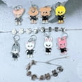 thumbnail image 4 of Kpop Idol Stray Kids Skzoo Lindo Diseño De Personajes De Dibujos Animados Aleación Goteo Aceite Llavero Pulsera, 4 of 4
