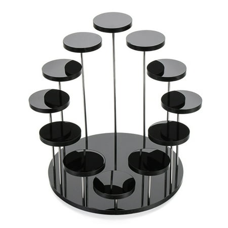 

Multi-Layer Cupcake Stand Acrylic Tiered Serving Round Cupcake Tower for Party E