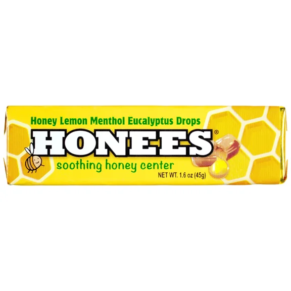 Lemon Honey Menthol Throat Drop Bars