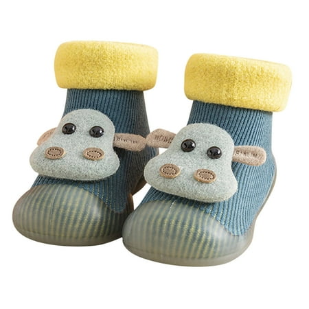 

Qufokar Zapatos Para Niños De 3 Años Little Girl Casual Dress Shoes Toddler Kids Baby Boys Girls Shoes First Walkers Thickened Warm Cute Cartoon Animals Antislip Shoes Socks Shoes Prewalker Sneaker