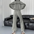 thumbnail image 6 of Women's Classic Sweatshirt Set Solid Color Shirt and Drawstring Pants Versatile, 6 of 8
