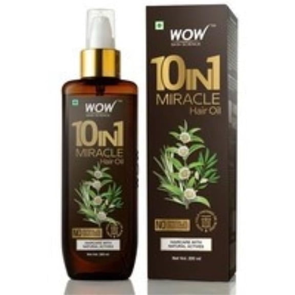 212 Main INHO 200 ml Wow Skin Science 10 In-1 Miracle No Parabens & Mineral Oil Hair Oil