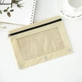 thumbnail image 2 of Adorable Zipper Pencil Pouch, Cute Zippe Pouch for 3 Ring Binder, Sturdy Binder Pouch with Smooth Zippers, Perfect for Office Supplies, Portable Pencil Bag, Beige, 2 of 6