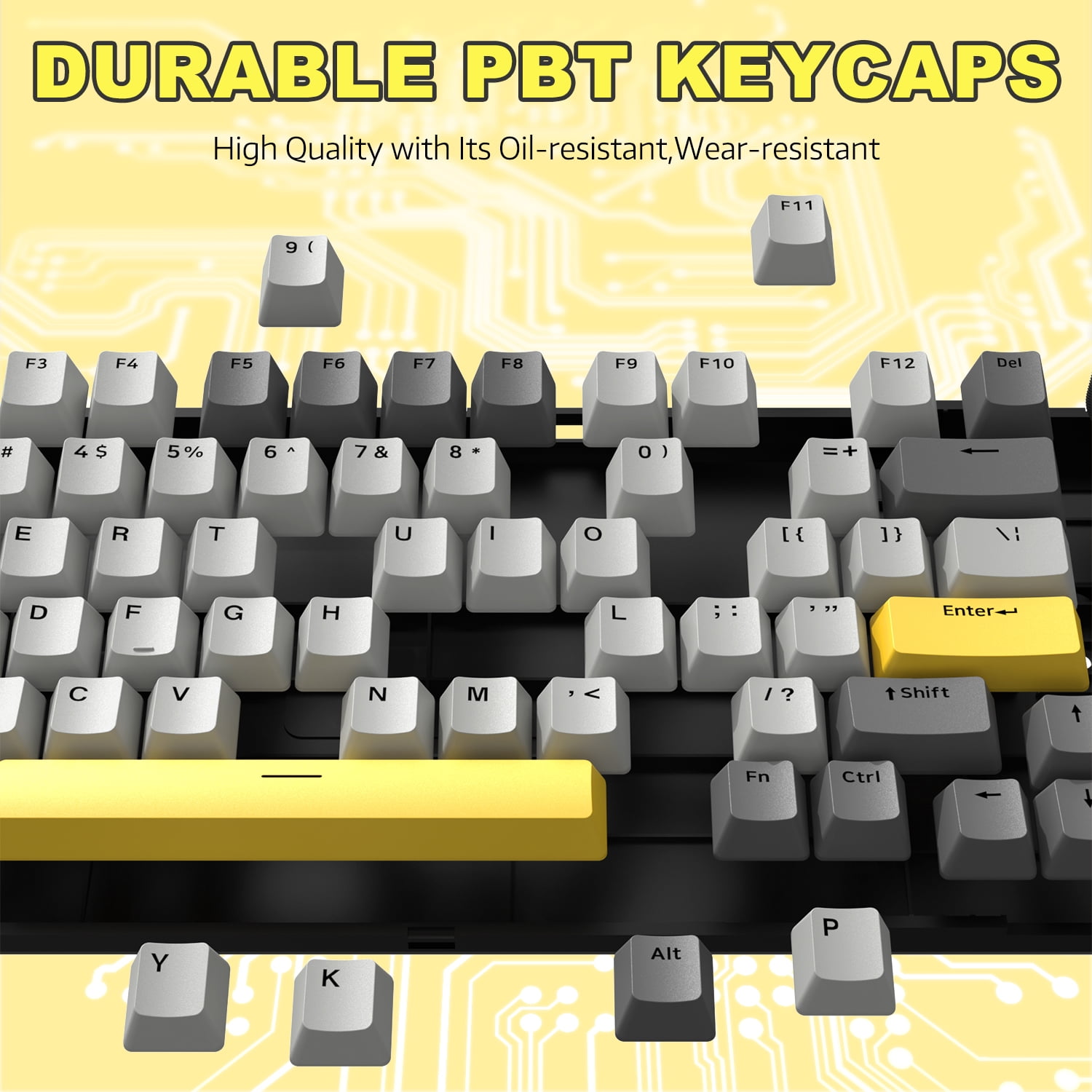 AK820 Mechanical Keyboard with CNC Knob Control,82Keys Gasket Mount Wired Gaming Keyboard,75% ANSI Layout,5 Sound Absorbing Foam,Hot-swappable,White Backlit,for PC,MAC (Grey)