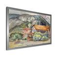 thumbnail image 2 of Designart 'Greek Mountains Landscape Off The Coast Of The Aegean Sea ' Traditional Framed Art Print, 2 of 4