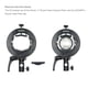 thumbnail image 5 of Soporte portátil Godox S2 con montura Bowens, compatible con flashes de cabeza redonda V1, series V860II, TT350, y flashes externos AD400Pro, AD200Pro, y accesorios con montura Bowens. Ideal para, 5 of 6