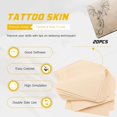 thumbnail image 2 of WWS-Tattoo Fake Skin with Transfer Paper - 40Pcs Tattoo Skin and Tracing Paper Kit for Practice Including 20Pcs Tattoo Practice Skin and 20Pcs Thermal Stencil Transfer Paper for Tattoo Kit, 2 of 4