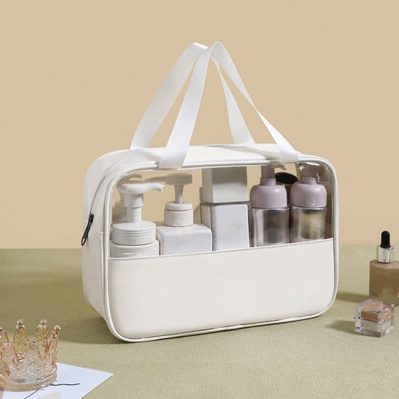 Travel Cosmetic Bag for Women Girls Portable Makeup Wash Pouch with Zipper Small Toiletry Organizer for
