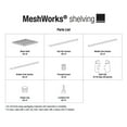 thumbnail image 5 of Design Ideas MeshWorks 6 Tier Metal Storage Shelving Unit Tower, White, 5 of 10