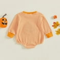 thumbnail image 6 of Staki Baby Boy Onesies Baby Bodysuits Long Sleeve Funny for Boys-Newborn Infant Toddler Clothes(Orange,12-18 Months), 6 of 8
