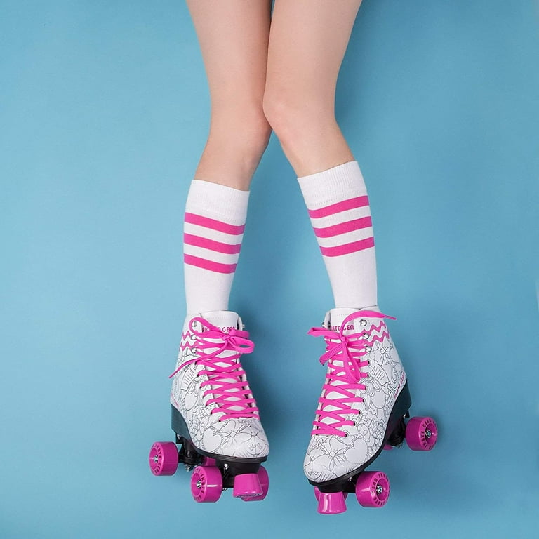 Skate Gear Retro Quad Roller Skates, Holiday Gift for Girls