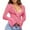RD1, variante sur GPOECD Cardigan de Mode pour Femmes, Élégant, Col Plongeant, Bordure à Volants, Manches Longues, Haut pour Femmes pour Occasions Décontractées et Formelles, Ajout à Votre Garde-Robe BU2,TG