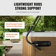 thumbnail image 5 of KFFKFF Spa and Hot Tub Cover Lift, Adjustable Dimensions from 31.5" - 41.3" in Height and 69" - 100.5" in Width, Can be Mounted on Either Side, Compatible with a Range of Rectangular Bathtub, Spa, 5 of 9