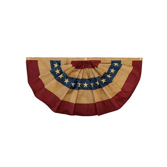 Briarwood Lane Burlap Patriotic Bunting 48" x 24"