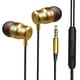 thumbnail image 3 of Auriculares Con Cable, Auriculares Intrauditivos, Auriculares Deportivos Con Cancelación De Ruido, Auriculares Estéreo, Sonido Estéreo Con Micrófono I dorado, 3 of 10