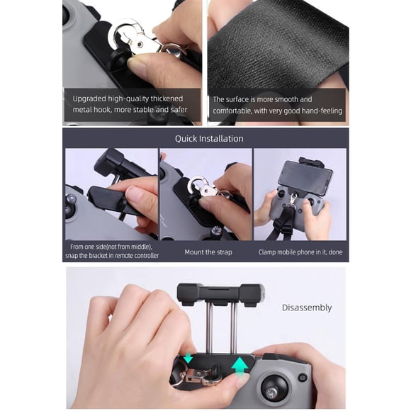 VONKY Remote Control Lanyard Bracket Hanging Buckle Holder Rope Controller Safety Sling Replacement for Mini 2 Air 2 Accessories