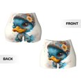 thumbnail image 6 of Yiaed Cute Sunflower Blue Duck Print Women's Athletic Shorts Running Shorts Sporty Short High Waisted Elastic Workout Shorts for Yoga Gym Running & Sports -Medium, 6 of 8