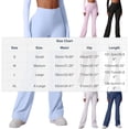 thumbnail image 3 of Haivin Women's High Waist Flare Leg Yoga Pants with Tummy Control and Brushed Interior, Outdoor Sports for Gym, Running, and Daily Use, 3 of 9
