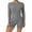 Grey, variant on Workout Jumpsuits Backless Long Sleeve Workout Sets Zip up Romper Bodysuit One Piece for Women Red S