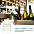 1pc Decorative Wine Rack Wooden Storage Stand Wooden Red Wine Display