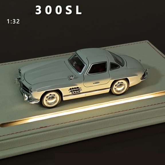 1:32 Benz 300SL Alloy Classic Vintage car Model Car Model Diecast Metal Pull Back Sound Light Car For Children Gift ﻿