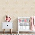 thumbnail image 3 of Peel and Stick Wallpaper 23.6in x 9.8ft Elegant Floral Damask Soft Beige Gold Tones Contact Paper Vinyl Waterproof Self Adhesive Wall Paper for Bedroom Shelf Cabinet Renter Friendly, 3 of 8