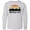 AC-Heather Grey, variant on Buffalo New York Skyline Retro Long Sleeve Youth T-Shirt