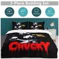 thumbnail image 5 of Ensemble de Literie Bride of Chucky Housse de Couette Confortable et Légère Literie de Dessin Animé Ensemble de Lit 3 Pcs Simple (1 Housse de Couette et 2 Taies d'Oreiller), 5 of 5