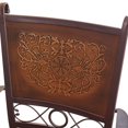 thumbnail image 3 of Tabouret de comptoir à dos ouvragé en cuivre, 3 of 4