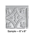 thumbnail image 1 of FASÃ„DE Traditional Style/Pattern 1 Decorative Vinyl Backsplash Panel in Brushed Aluminum (6X6 Inch Sample), 1 of 5
