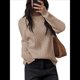 thumbnail image 3 of Suéteres Clásicos Casuales y Modernos para Mujer, Conjuntos de Otoño. Caqui L, 3 of 8