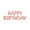 Rose Gold, variant on Air-Filled HAPPY BIRTHDAY Backdrop Balloon Banner