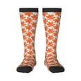 thumbnail image 2 of Lsque Maple Leaves A Printed Crew Socks Men's Women's LightWeight Thin Casual Calf Socks ,Knee High Socks,Cotton Socks, 2 of 9