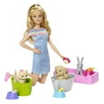 thumbnail image 6 of Barbie Play 'n Wash Pets Playset with Blonde Doll, 3 Color-Change Animals & 10 Accessories, 6 of 7