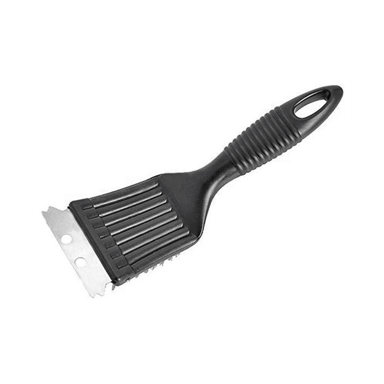 Barbecue Grill Brush Steel Wire Bristles BBQ Cleaning Brushes Outdoor Home BBQ GAS Kit Accessories, Black