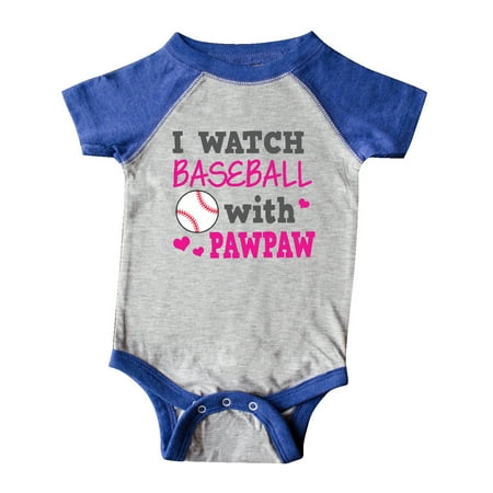 

Inktastic I Watch Baseball with My Pawpaw Gift Baby Girl Bodysuit