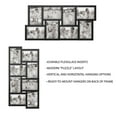 thumbnail image 4 of Lavish Home Collage Picture Frame with 8 Openings for 4x6 Photos- Wall Hanging Multiple Photo Frame Display for Personalized Decor (Black), 4 of 6