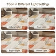 thumbnail image 7 of ODIKA 8'x10' Washable Area Rug Non-Shedding, Easy Care, Geometric Abstract Distressed Vintage Interlocking Contemporary for King Size Bedroom Under Bed, Master Suite, 7 of 7