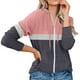 thumbnail image 2 of Sudadera informal de manga larga suelta con capucha y estampado de cárdigan a la moda para mujer Pompotops  qwe19346, 2 of 6