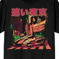 thumbnail image 2 of Sleek Rebel Tokyo Fast Crew Neck Short Sleeve Men's Black T-shirt-4XL, 2 of 4