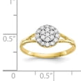 thumbnail image 3 of 10k Yellow Gold Cubic Zirconia Cz Ring, 3 of 9