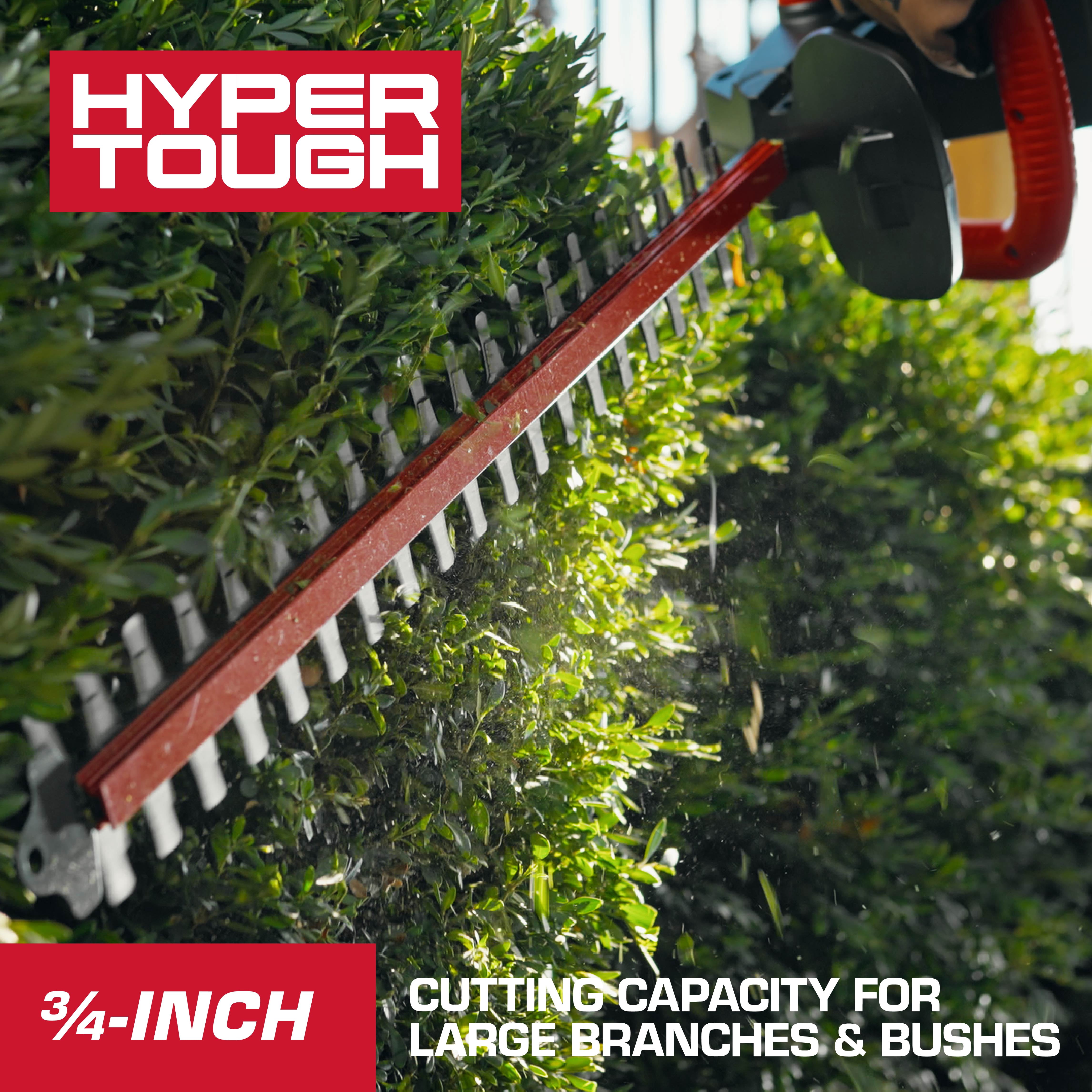Hyper Tough 22" 20V Brushless Cordless Hedge Trimmer with 20V Max 2.0Ah Battery and Charging Cable