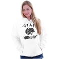 thumbnail image 3 of Stay Hungry Foodie Tiger Wolf Workout Hoodie Sweatshirt Women Men Brisco Brands X, 3 of 6