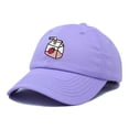thumbnail image 5 of Dalix Strawberry Milk Embroidered Womens Cotton Dad Hat Baseball Cap in Lavender, 5 of 5