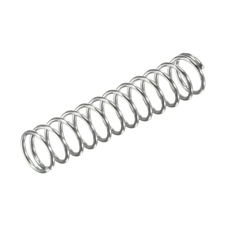 

8mmx0.8mmx35mm 304 Stainless Steel Compression Spring 11.8N Load Capacity 30pcs