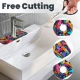 thumbnail image 3 of Sikiie Vibrant Graffiti Urban Art Splash Guard for Sink Faucet-1 PC Super Absorbent Fast Drying Mat Sink Gadgets-Splash Guard for Kitchen, Sink Mat, 3 of 7